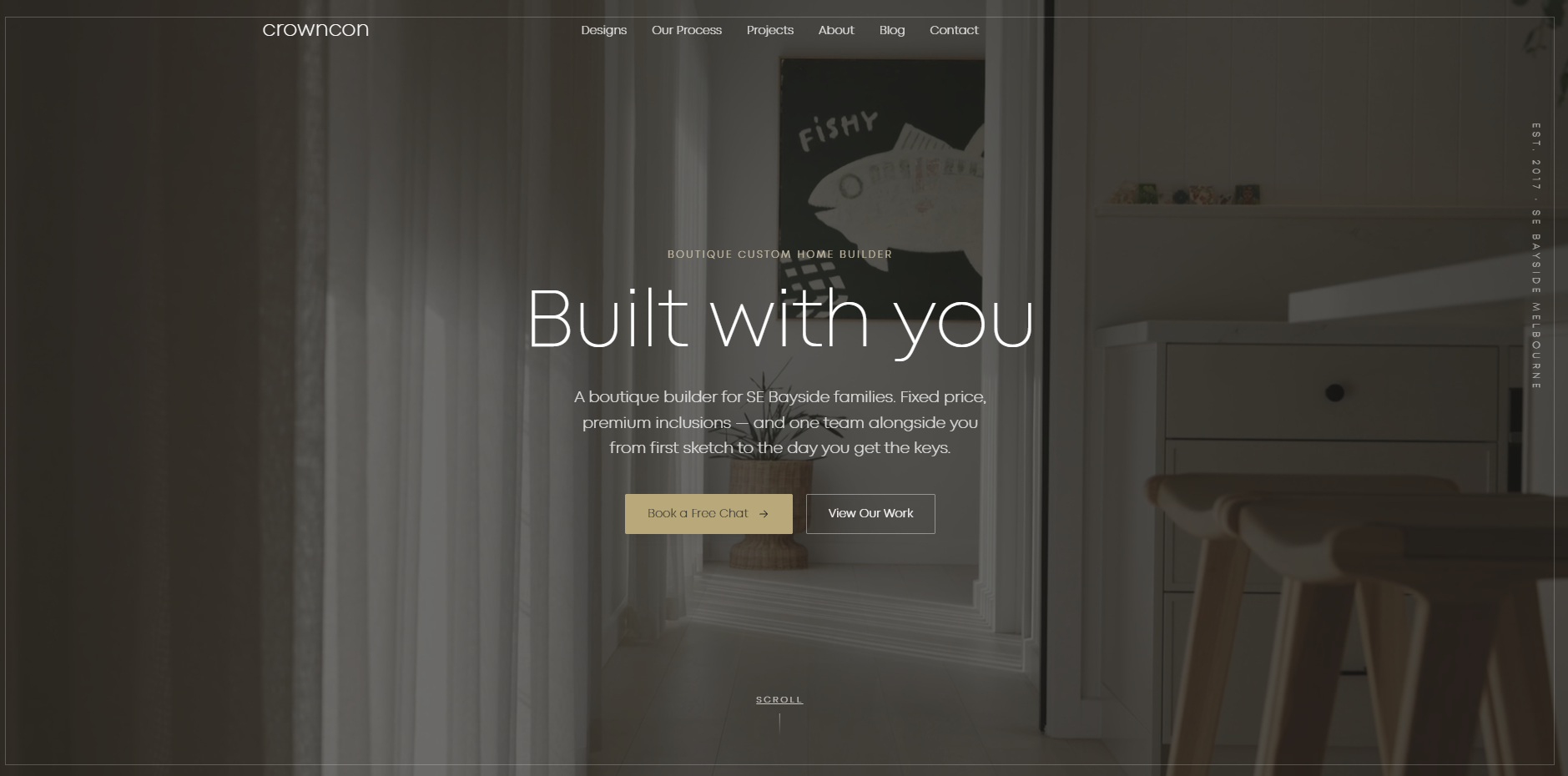 Crowncon website homepage design