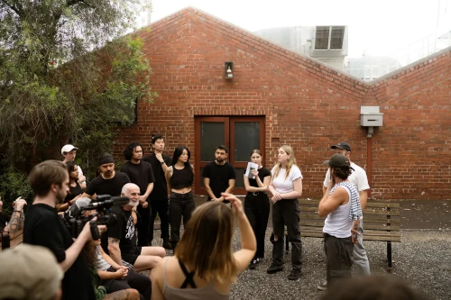 Campaign still from senior creative work